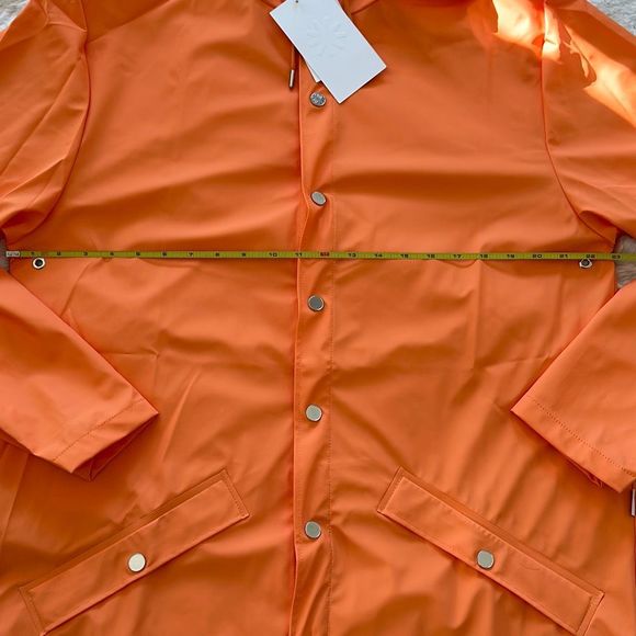 Rains Waterproof Jacket in Orange Size M - Picture 5 of 7